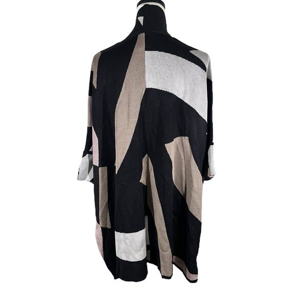 MarlaWynne Kimono Cardigan Sweater Long Button Front Pocket Side Slit Size XS - Picture 2 of 9